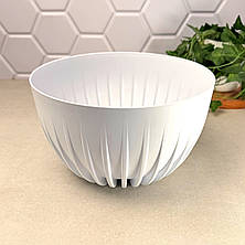 Квітковий горщик 24 см Білий Міса Міра Ламела, фото 2