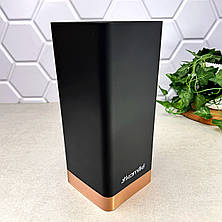 Підставка для ножів Kamille KM 7628 квадратна 22 см Titan Copper Польща, фото 3