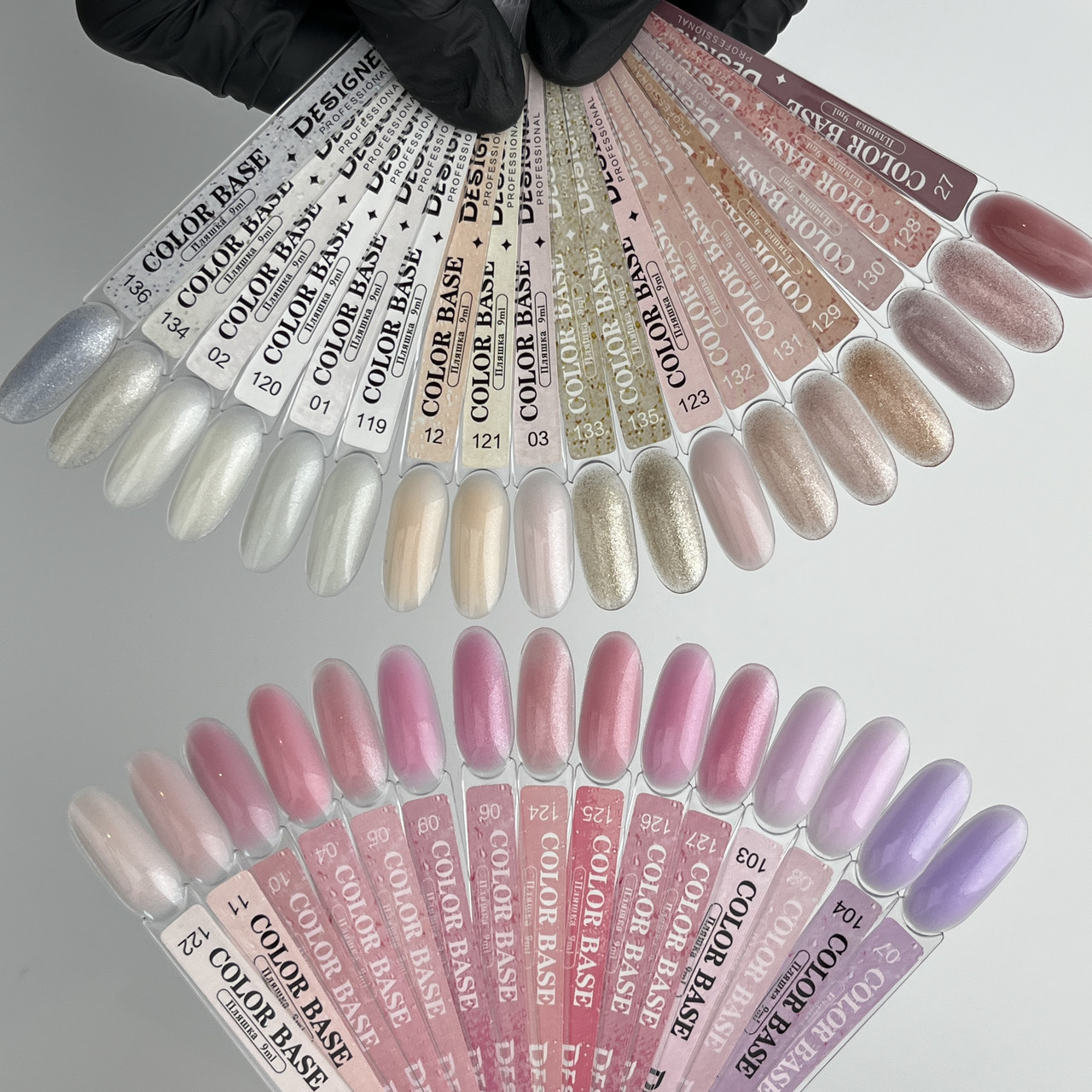 Демонстраційна палітра кольорових баз Color base Дизайнер "Sparkles Beauty" Дизайнер