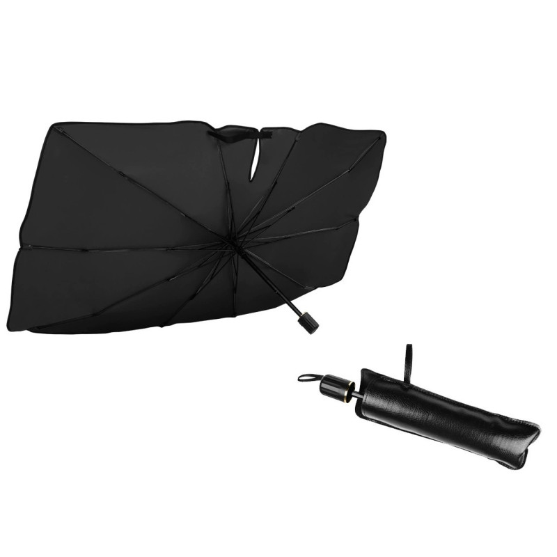 Парасолька автомобільна сонцезахисна 150*85 см із вирізом під дзеркало, фото 1