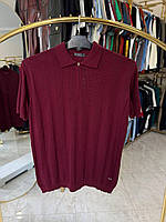 Поло в'язка манжет Олсер 5-8ХЛ (батал) 2632 бордо