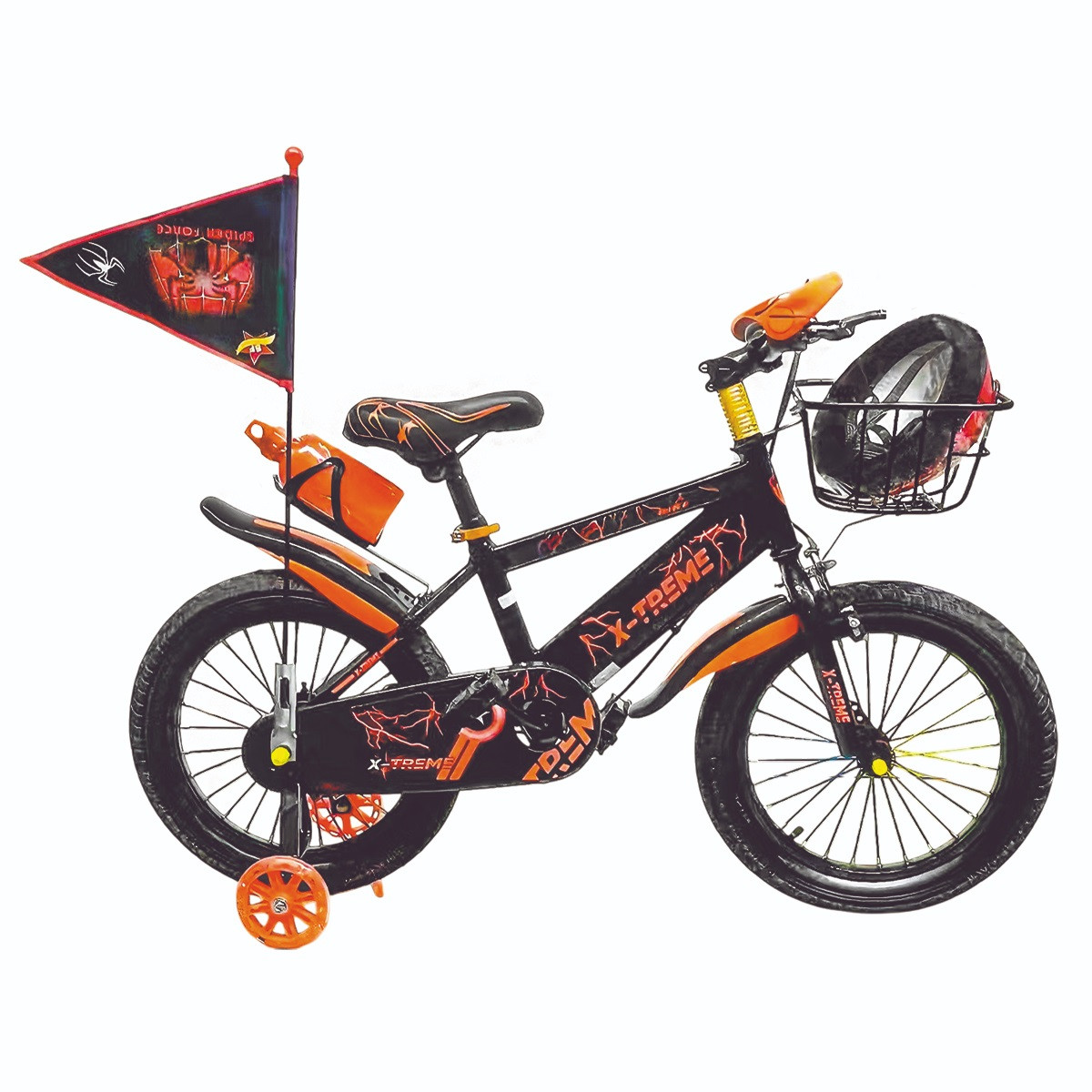 Дитячий велосипед X-Treme SPIDER 25.12-01 чорно-помаранчевий