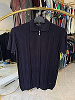 Поло в'язка манжет Олсер 5-8ХЛ (батал) 1028 темно-синє 6XL