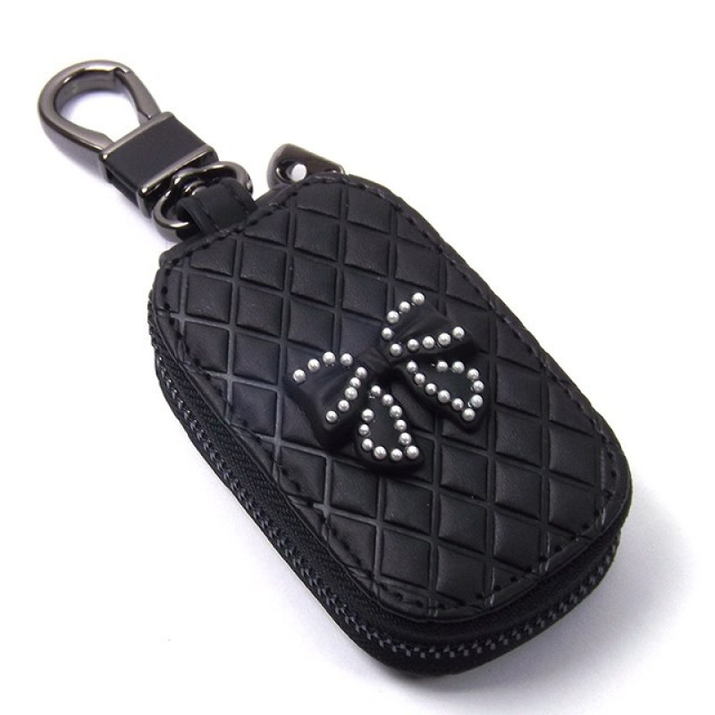 ЧОХОЛ ДЛЯ КЛЮЧІВ З КАРАБІНОМ Бантик GUCCI шкіра, фото 1