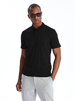 Чорне чоловіче поло LC Waikiki/Лс Вайкікі з чорними ґудзиками. фірмова Туреччина