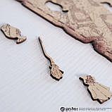 Фігурний дерев'яний пазл Woods Story Гаррі Поттер Мапа Мародерів L, фото 3