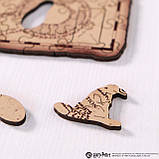 Фігурний дерев'яний пазл Woods Story Гаррі Поттер Мапа Мародерів L, фото 4