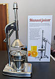 Соковижималка ручна металева Manual Juicer для цитрусових, фото 11
