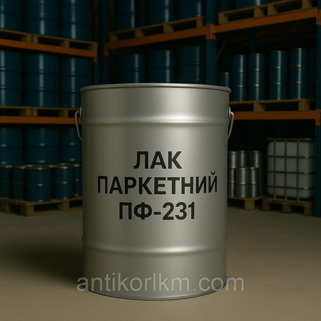 Лак ПФ-231 Паркетний, Лак ПФ-231 Пентафталевий, 45 кг