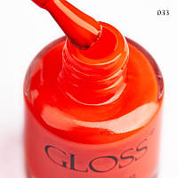 Лак для нігтів класичний GLOSS Lacquer 033, 11 мл (без лампи)