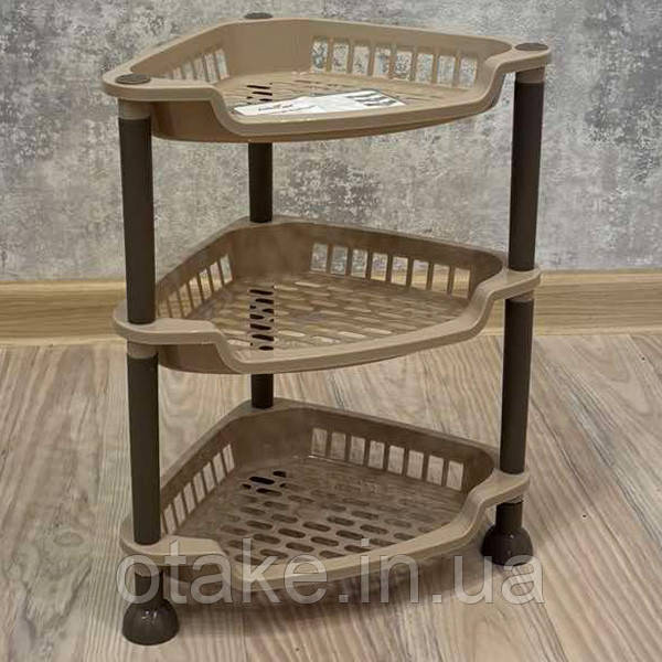 Етажерка кутова NOSTALGIA MINI на 3 полиці 5160 04 бежева
