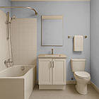 Кольорова Фарба СИЛІКОНОВА Skyline для вологих приміщень 2000-N Димчастий 1л, фото 4