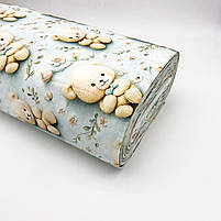 Π’ΡΡΠ΅ΡΡΠΊΠ° Π±Π°Π²ΠΎΠ²Π½ΡΠ½Π° ΡΠΊΠ°Π½ΠΈΠ½Π° ΡΠ°Π½ΡΠΎΡΡ dijital 5D "ΠΠΈΡΠΊΠΈ ΡΠ΅Π΄Π΄Ρ Π· ΠΊΠ²ΡΡΠ°ΠΌΠΈ Π½Π° Π±Π»Π°ΠΊΠΈΡΠ½ΠΎΠΌΡ" 240 ΡΠΌ, ΡΠΎΡΠΎ 3