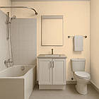 Кольорова Фарба СИЛІКОНОВА Skyline для вологих приміщень 0520-Y40R Карамель 1л, фото 4