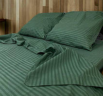 Євро комплект якісної постільної білизни Бязь Gold Lux 200*220 зелений