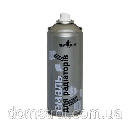 Емаль для радіаторів аерозольна NEW TON (400 мл) біла, фото 2