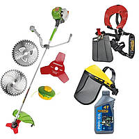 Потужна чотиритактна бензокоса 5,6 кВт/7,6л.с. Procraft T5600, Бензиновий триммер, Мотокоса для трави прокрафт