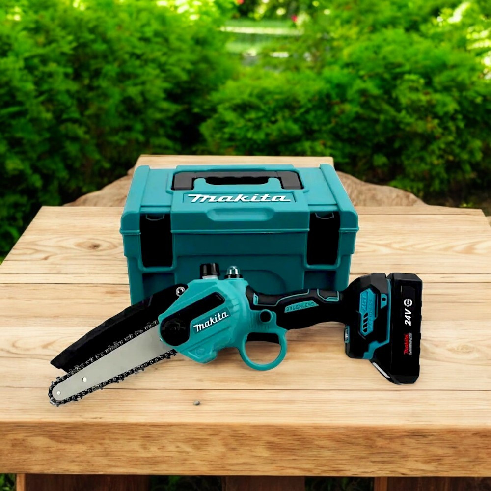 Пила для обрізки гілок Makita DUC155HN 24V 4AH Мініпила шина 10 см з автоматичним змащенням ланцюга Гілкоріз Макіта