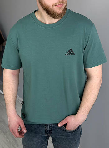 Чоловіча футболка Adidas спортивна футболка Адідас зелена, фото 1