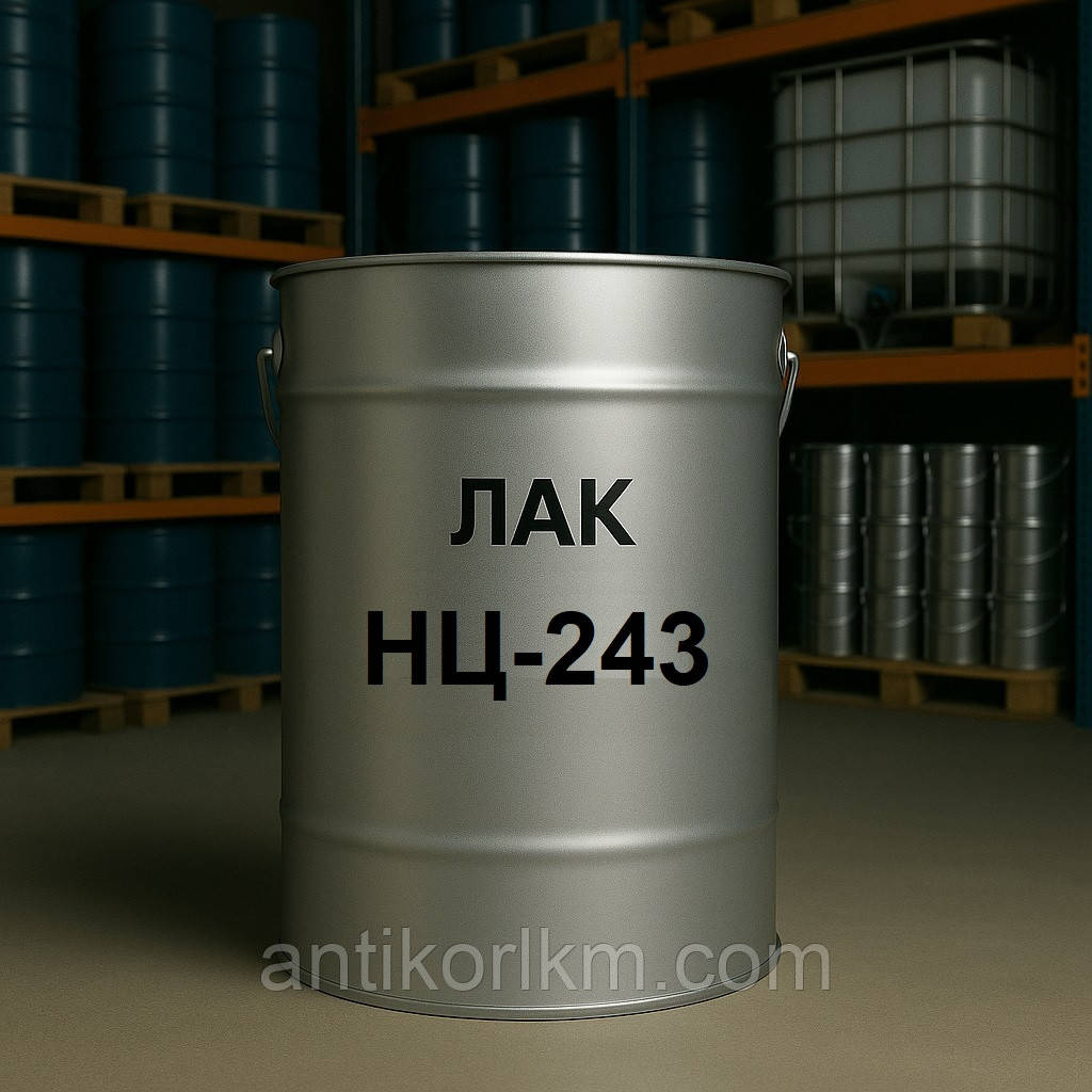 Лак НЦ-243 Матовий, Лак НЦ-243 Нітроцелюлозний, 23 кг