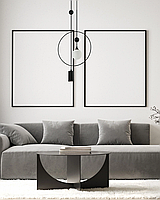 Підвісний світильник Italux PND-428892-BK Trosti G9+GU10 2x35+25 Вт IP20 чорний