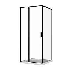 Скляна душова кабіна AVKO Glass RDR13B, 90х90х190 Black