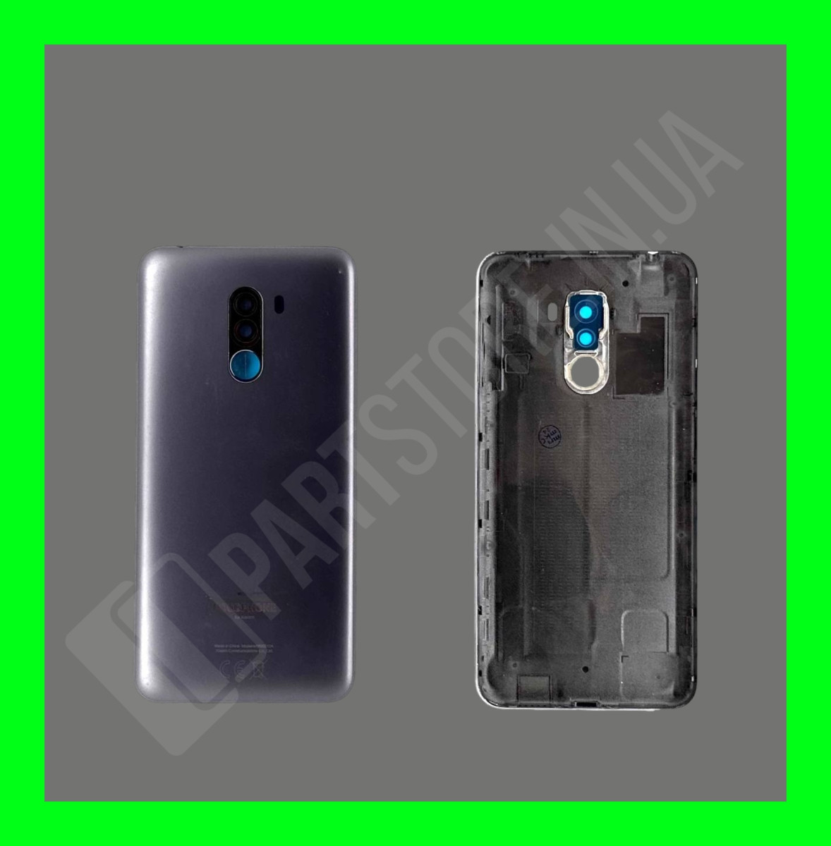 Кришка Xiaomi Pocophone F1 Black зі склом камери