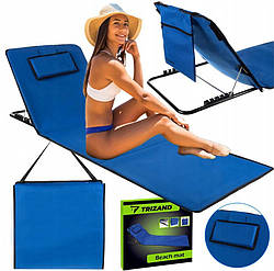 Пляжний килимок зі спинкою + подушка Trizand 23617