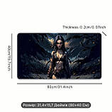 Великий килимок для миші з дизайном аніме-дівчини , розмір 80/40, фото 5