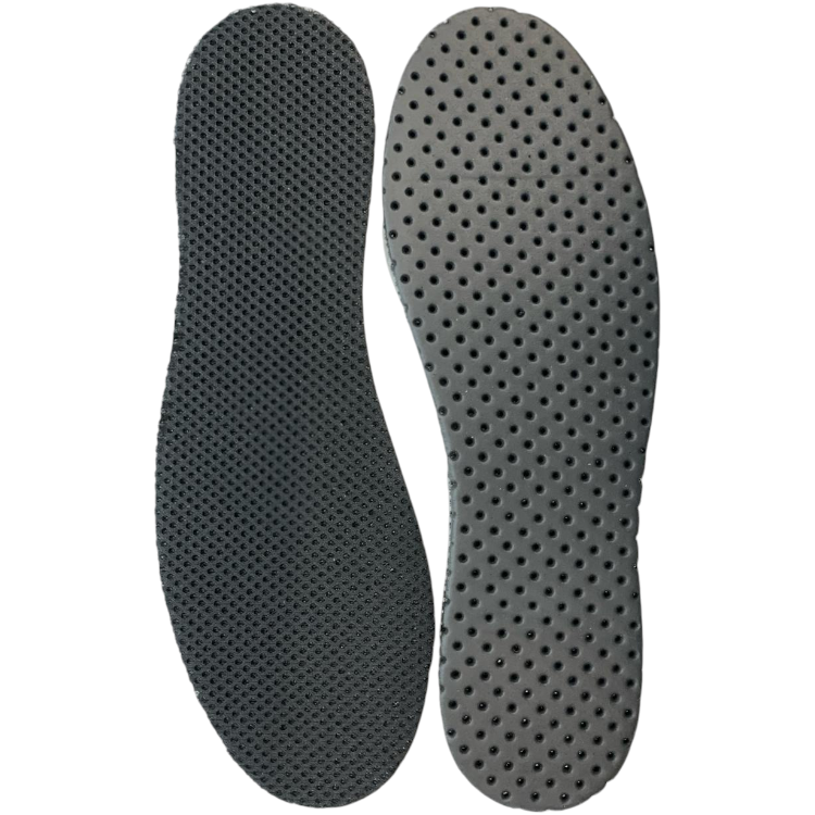 Устілки для взуття перфоровані з тканиною сітка 3D ЕВА (40р/25,5 см/0,3см) чорні, Перфоровані устілки