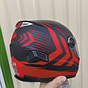 Шолом інтеграл BLD Чорно-червоний розмір S і М, фото 5