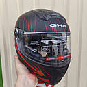 Шолом інтеграл BLD Чорно-червоний розмір S і М, фото 2