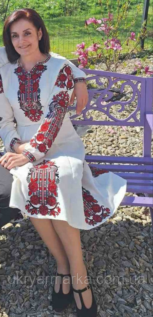 Вишита жіноча сукня "Щаслива мить"