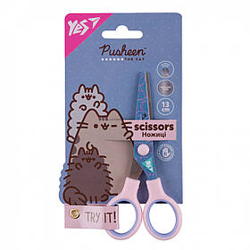 Ножиці Yes "Pusheen" 13см, з принтом на лезі 480468