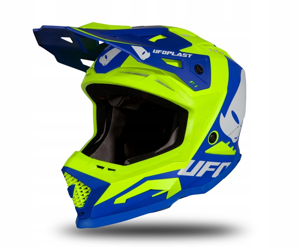 Мотошолом Ufo ECHUS Blue Fluo Yellow Matt р.М
