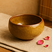 Піала для чаю "Колотий лід" Жовта