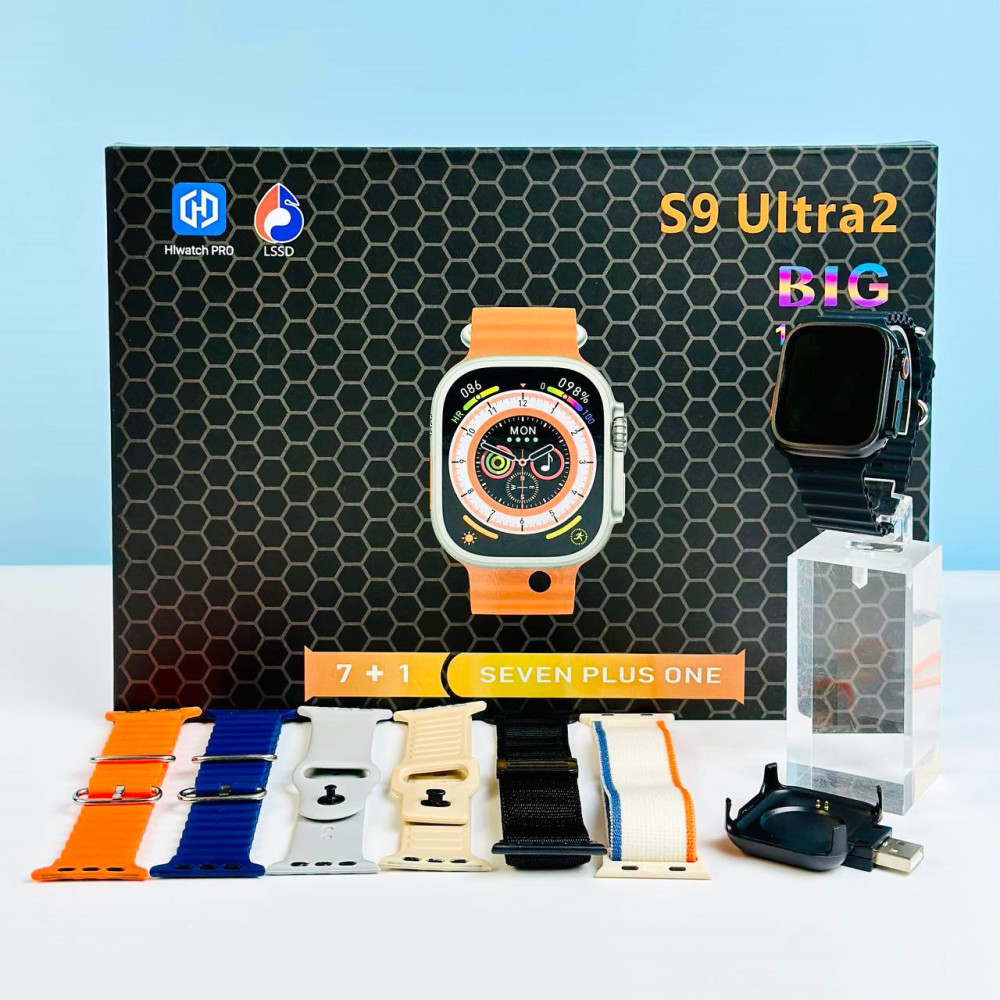 Smart Watch S9 Ultra 2 набір 7в1 Megabox 45мм