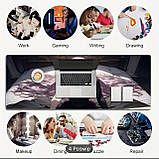 Великий килимок для миші з дизайном аніме-дівчини і фіолетових окулярах , розмір 80/30, фото 3