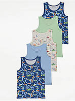 Майки для хлопчика натільні George з транспортом комплект 5 штук розміри 104-140