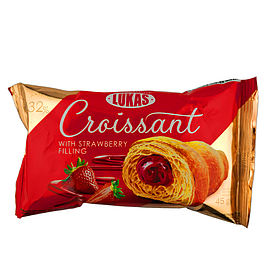 Круасан Lukas з полуничною начинкою 45 г