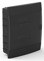 Щиток на 24 модулі електричний для автоматів внутрішній Horoz Electric чорний