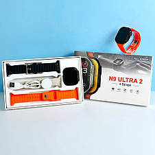 Smart Watch N9 Ultra 2 + 4 ремінця 49мм, смарт годинник, фото 4