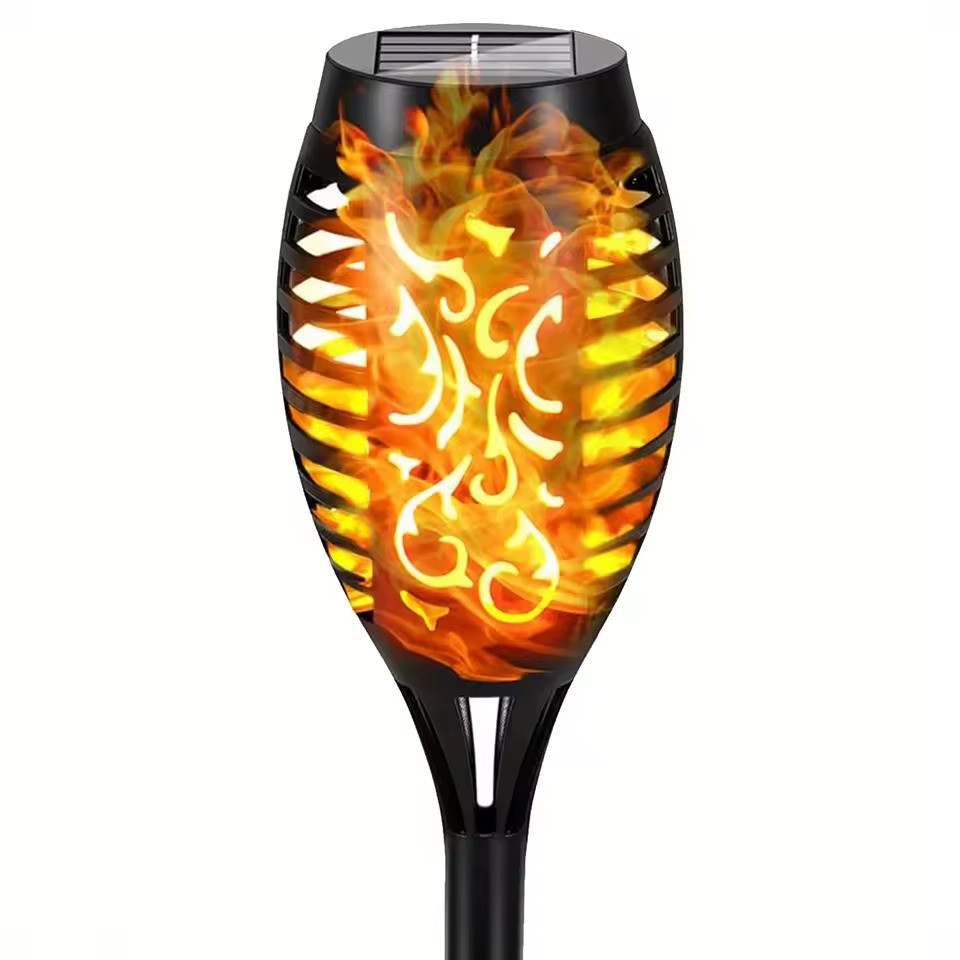 Садовий ліхтар з ефектом полум'я BL XF 6018 flame effect, декоративний світильник на сонячній батареї