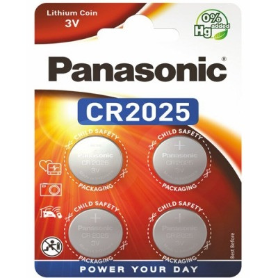 Батарейка Panasonic CR2025 літієва 3V (ціна за 4 шт)