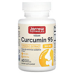 Куркумін 95, Curcumin, Jarrow Formulas, 500 мг, 60 капсул