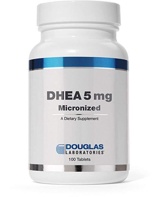 ДГЕА, DHEA, Douglas Laboratories, мікронізований, для підтримки імунітету, мозку, кісток, метаболізму і сухої маси тіла, 5 мг, 100, фото 1