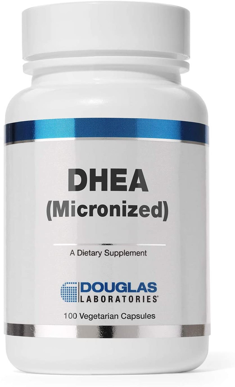 ДГЕА, DHEA, Douglas Laboratories, мікронізований, для підтримки імунітету, мозку, кісток, метаболізму та сухої маси тіла, 25 мг,