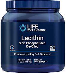 Лецитин, Lecithin, Life Extension, 454 г