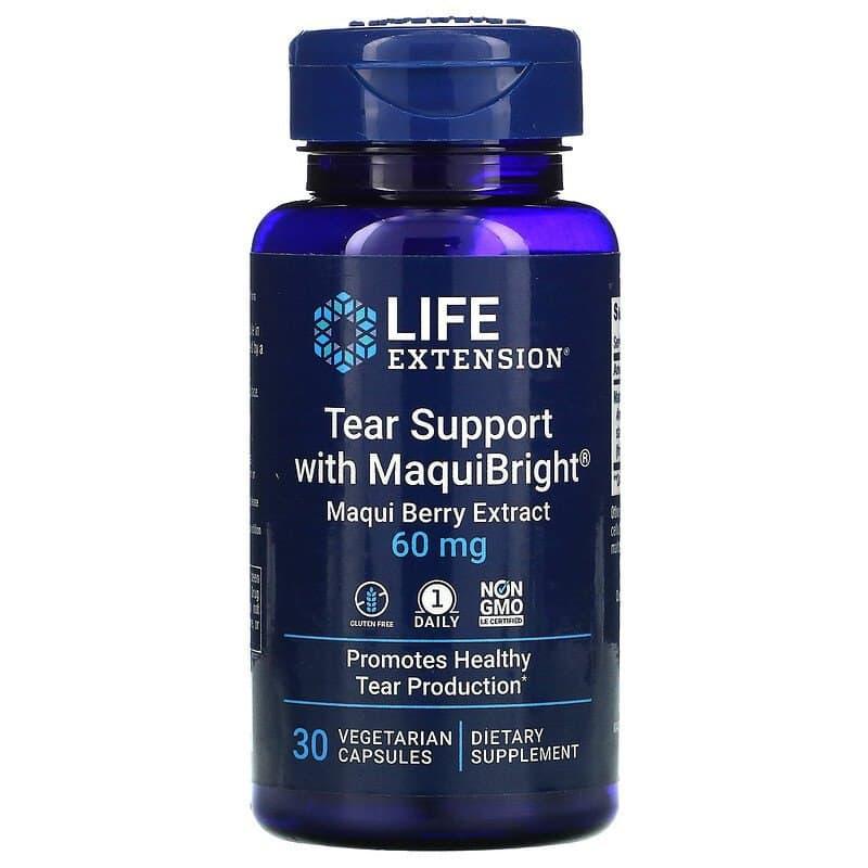 Захист очей, Tear Support, Life Extension, ягідний екстракт, 60 мг, 30 капсул
