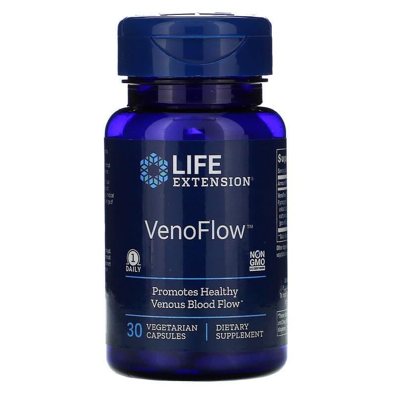 Венозний кровотік: підтримка і здоров'я (VenoFlow), Life Extension, 30 капсул
